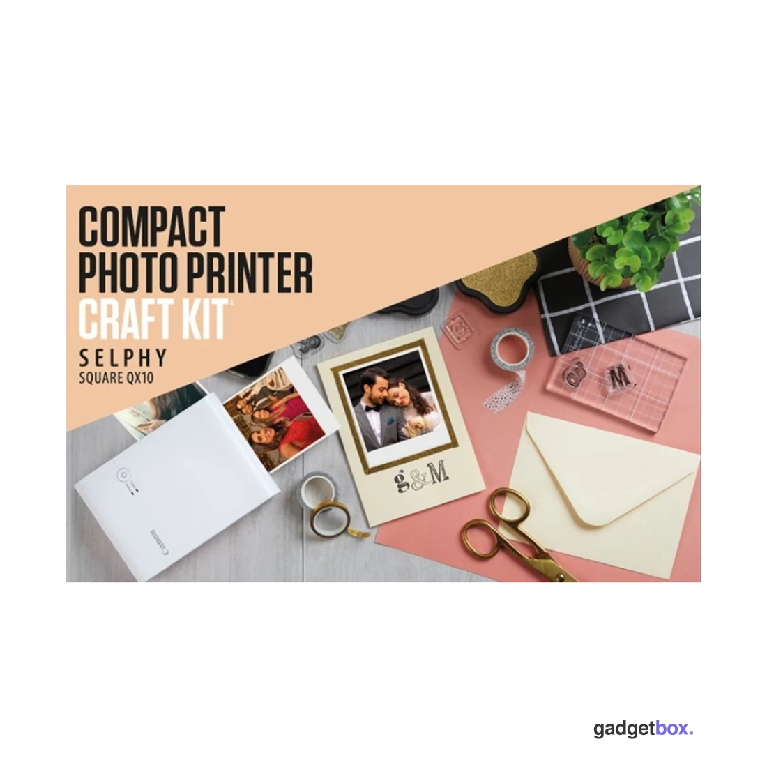 Фотопринтер Canon SELPHY SQUARE QX10 Craft Kit White (4108C026AA)