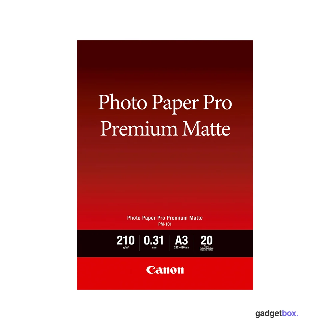 Матовая фотобумага Canon Pro Premium Matte PM-101 A3, 20 шт.