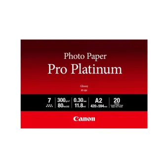 Глянцевая фотобумага Canon PT-101 Pro Platinum A2, 20 шт.