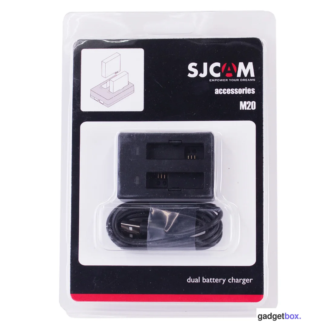 Зарядное устройство SJCAM SJ301 для 2-х аккумуляторов M20