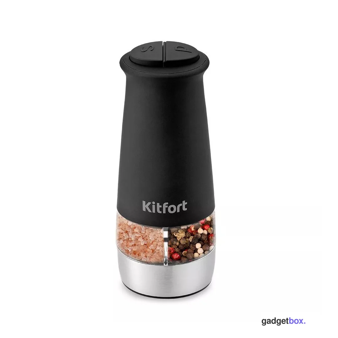 Электрическая мельница для соли и перца Kitfort КТ-6013-1 черный