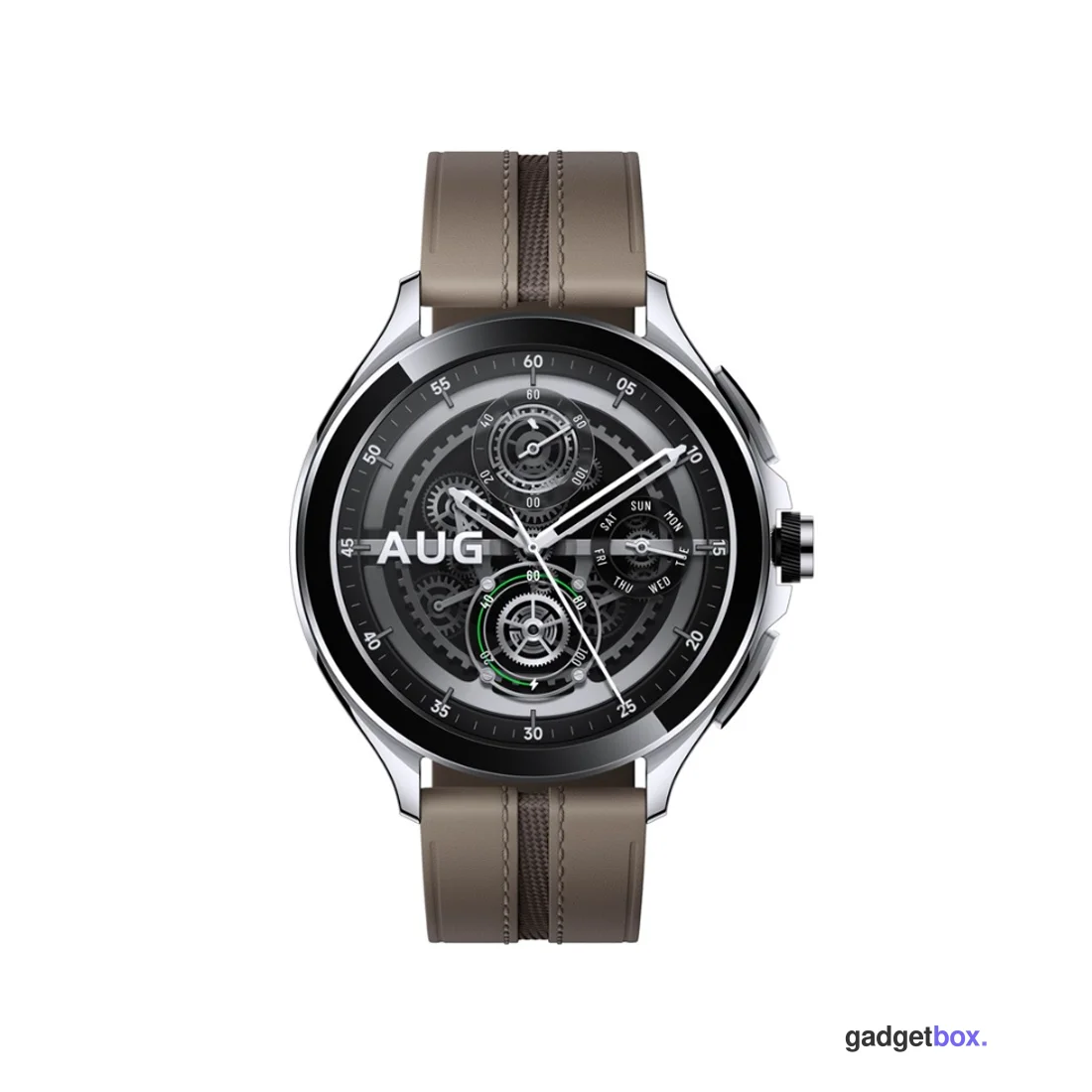 Смарт часы Xiaomi Watch 2 Pro-Bluetooth Silver Case with Brown Leather Strap