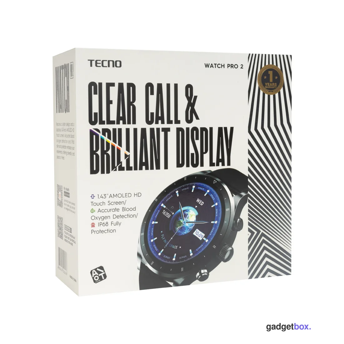 Смарт часы TECNO Watch Pro 2 WP02 Dark Grey