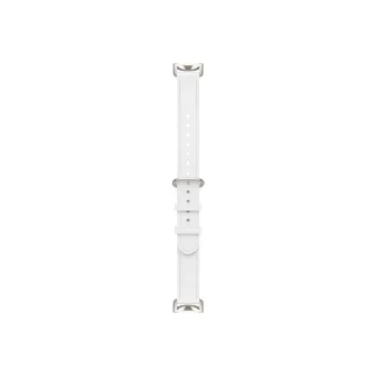Сменный кожаный браслет для Xiaomi Smart Band 9 Ceramic White
