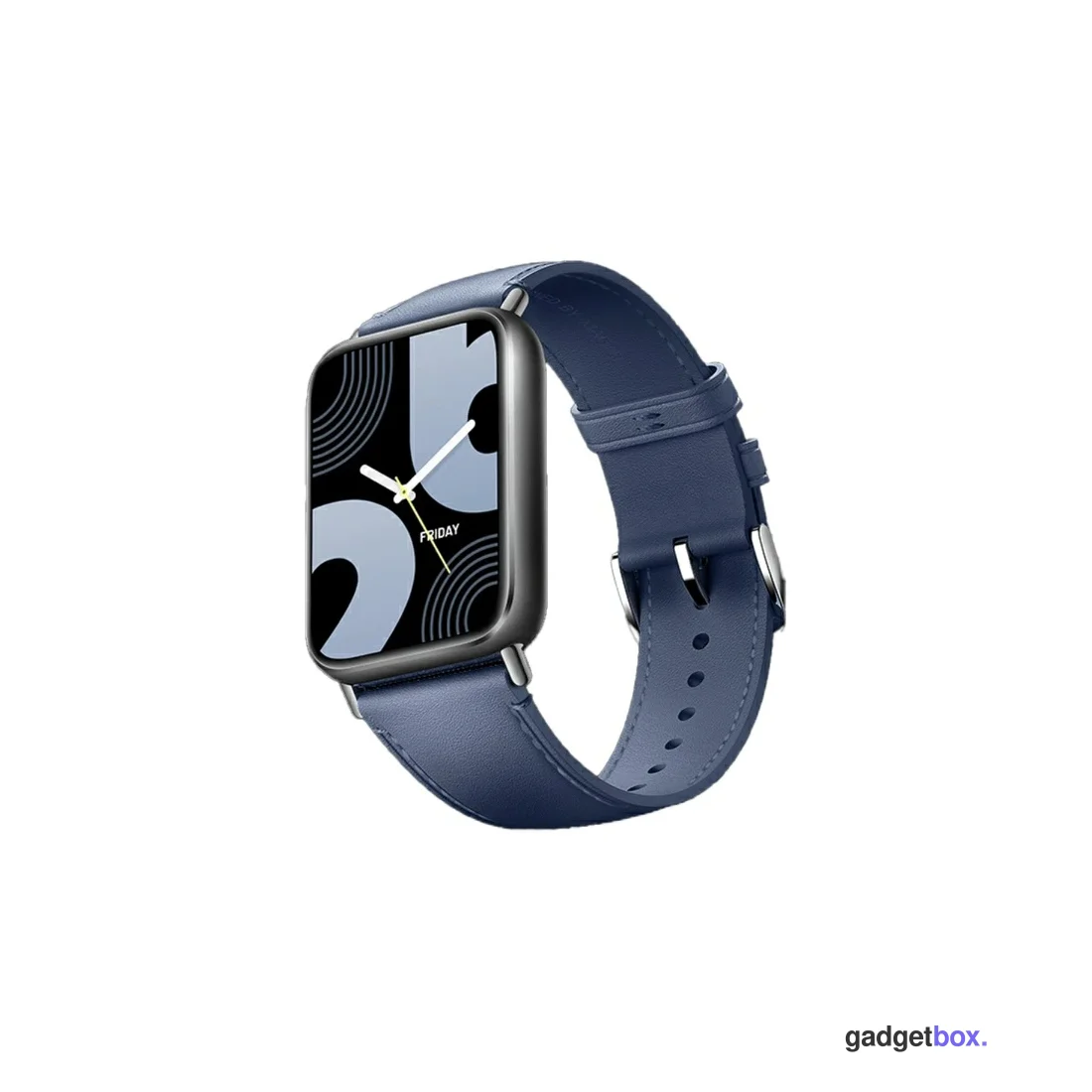 Кожаный сменный браслет Xiaomi Leather Quick Release Strap Glacier Blue