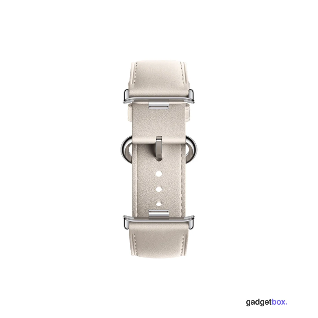 Кожаный сменный браслет Xiaomi Leather Quick Release Strap Cream white