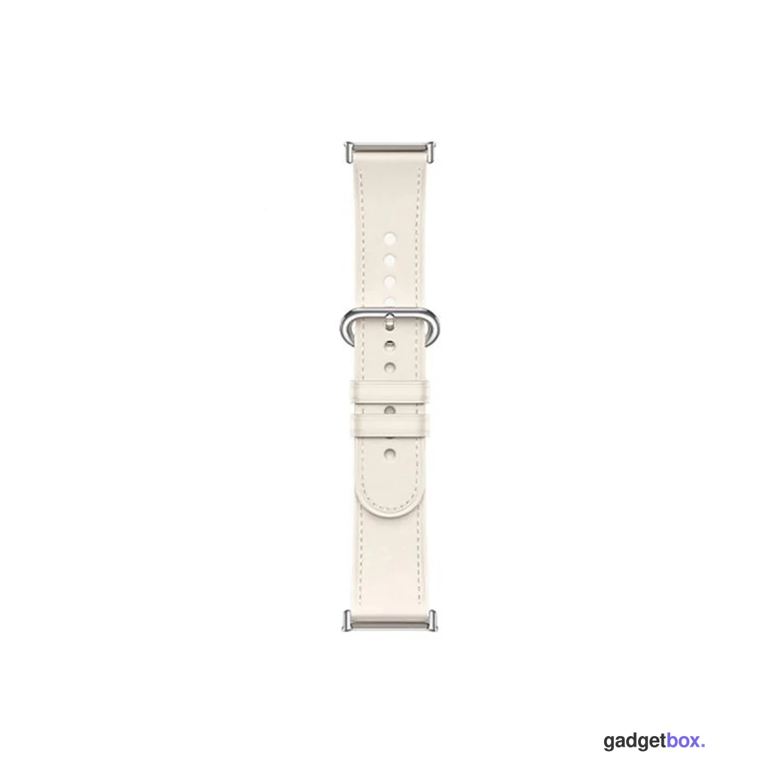 Кожаный сменный браслет Xiaomi Leather Quick Release Strap Cream white