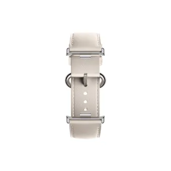 Кожаный сменный браслет Xiaomi Leather Quick Release Strap Cream white