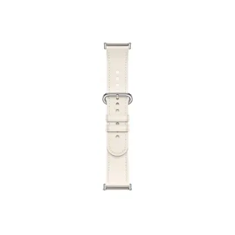 Кожаный сменный браслет Xiaomi Leather Quick Release Strap Cream white