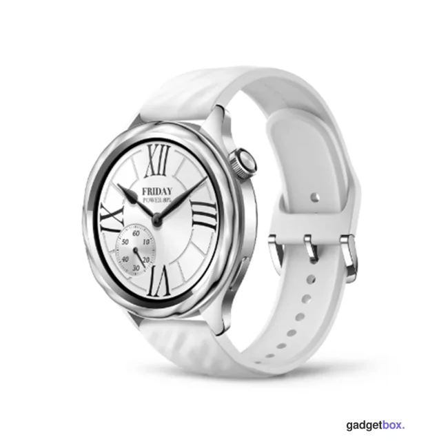 Комплект из ремешка и безеля для часов Xiaomi Watch S4 Bezel and Strap Kit-Liquid Silver