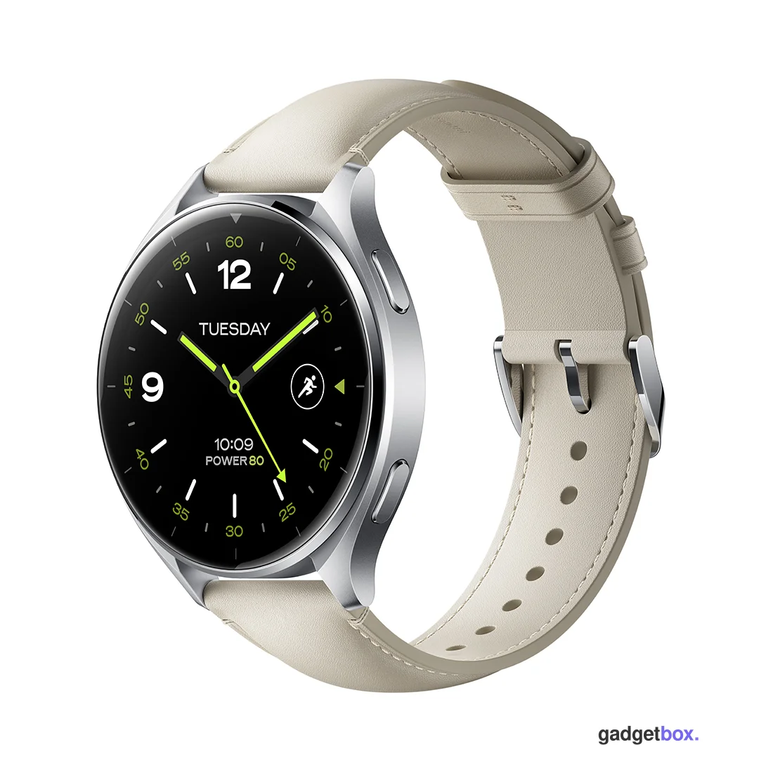 Кожаный ремешок Xiaomi Watch Leather Strap White