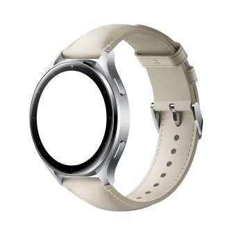 Кожаный ремешок Xiaomi Watch Leather Strap White