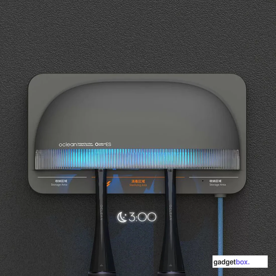 Ультрафиолетовый стерилизатор для щеток Oclean S1 Grey
