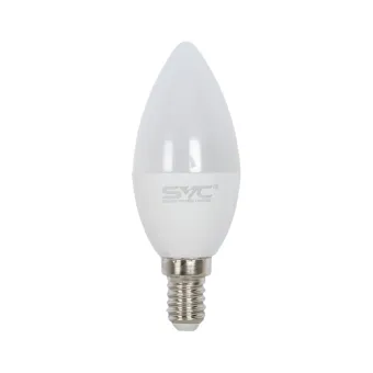 Лампа светодиодная SVC LED C35-9W-E14-6500K Свеча Холодный