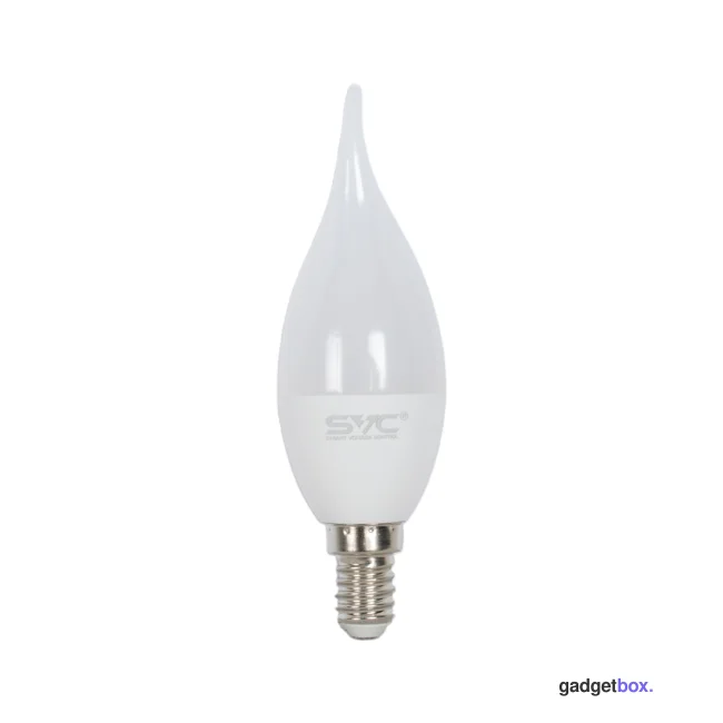 Лампа светодиодная SVC LED CB35-9W-E14-6500K Свеча на ветру Холодный