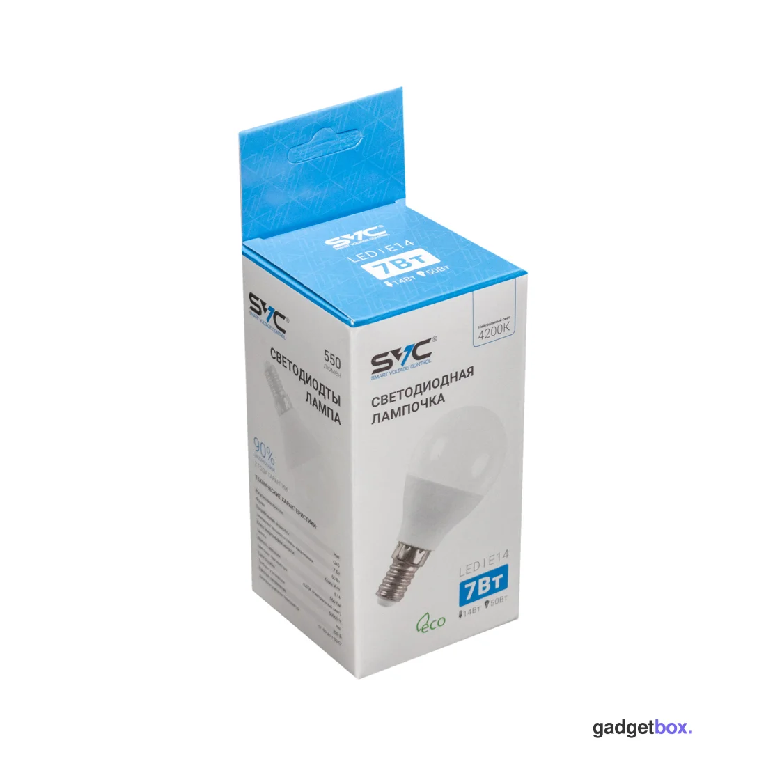 Эл. лампа светодиодная SVC LED G45-7W-E14-4200K, Нейтральный
