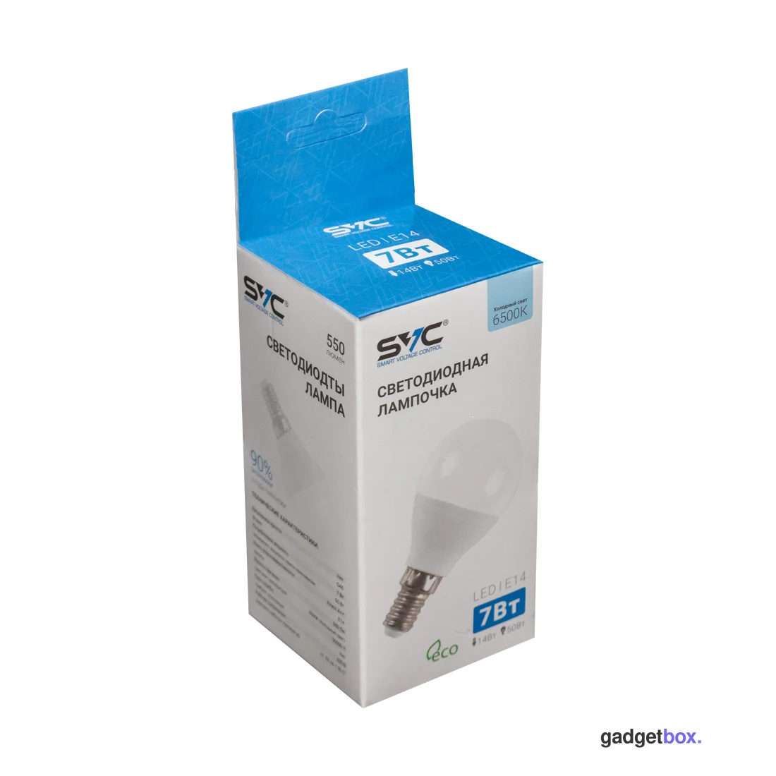 Эл. лампа светодиодная SVC LED G45-7W-E14-6500K, Холодный