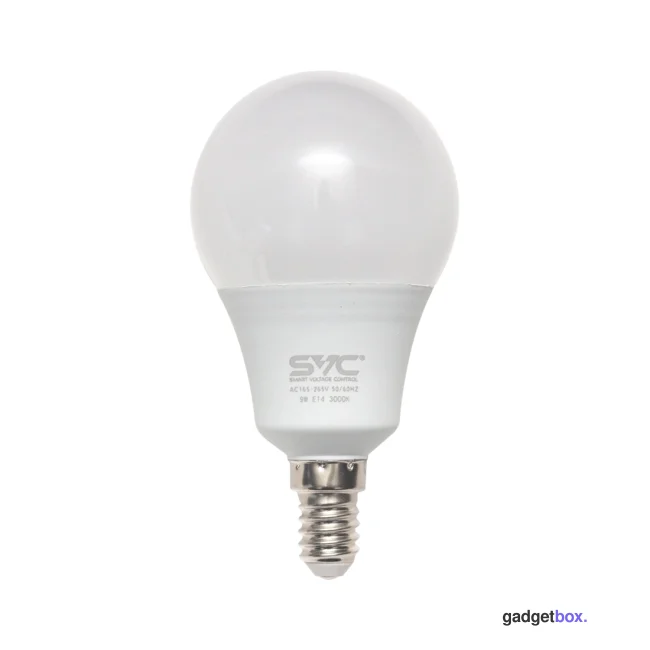 Эл. лампа светодиодная SVC LED G45-9W-E14-3000K, Тёплый