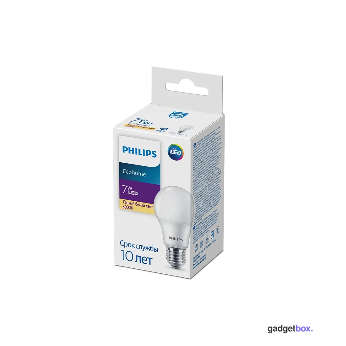Лампа Philips Ecohome LED Bulb 7W 500lm E27 830 RCA