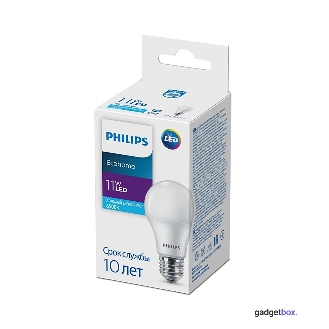 Лампа Philips Ecohome LED Bulb 11W 950lm E27 865 RCA