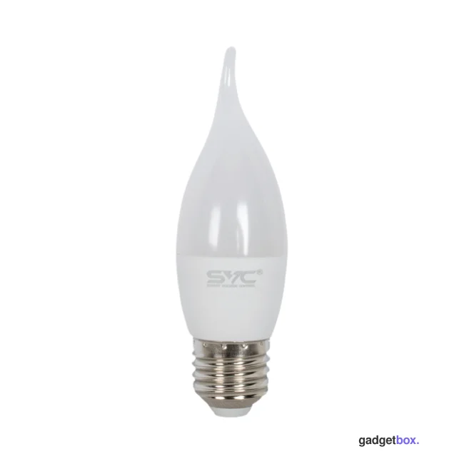 Лампа светодиодная SVC LED CB35-9W-E27-6500K Свеча на ветру Холодный