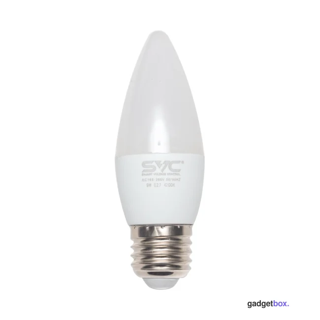 Эл. лампа светодиодная SVC LED C35-9W-E27-4200K, Нейтральный