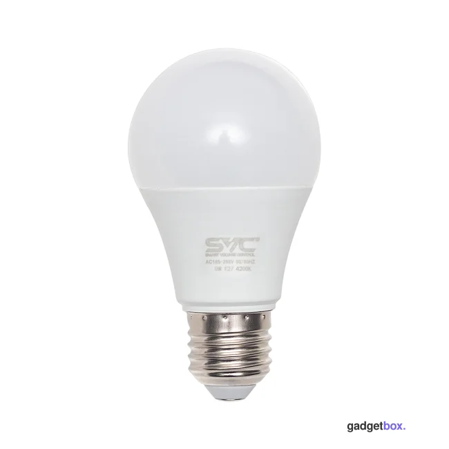 Эл. лампа светодиодная SVC LED A60-9W-E27-4200K, Нейтральный