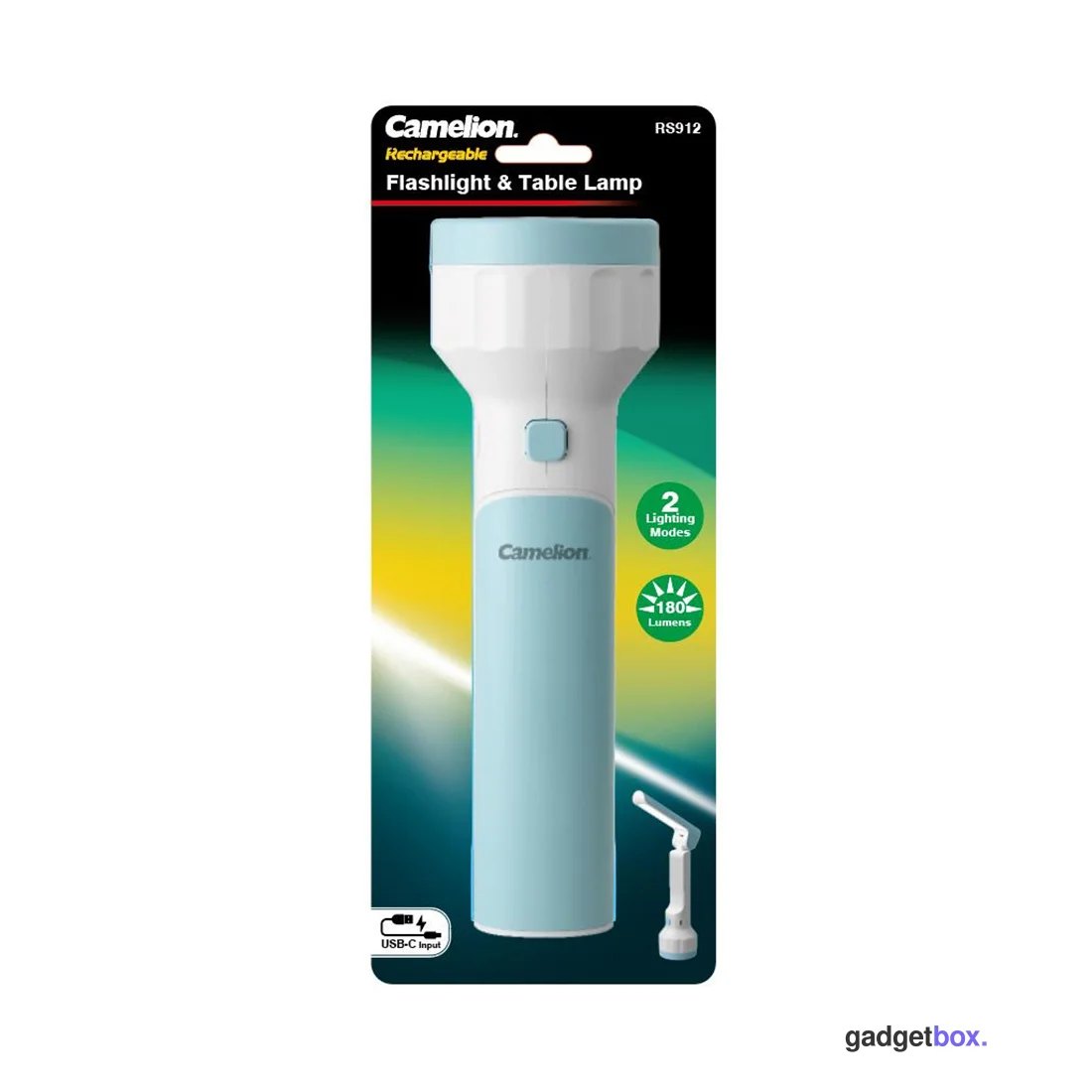 Фонарь перезаряжаемый Camelion RS912-BP
