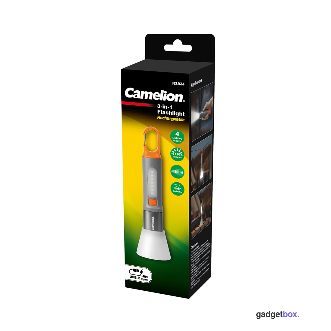 Фонарь перезаряжаемый Camelion RS934-CBH