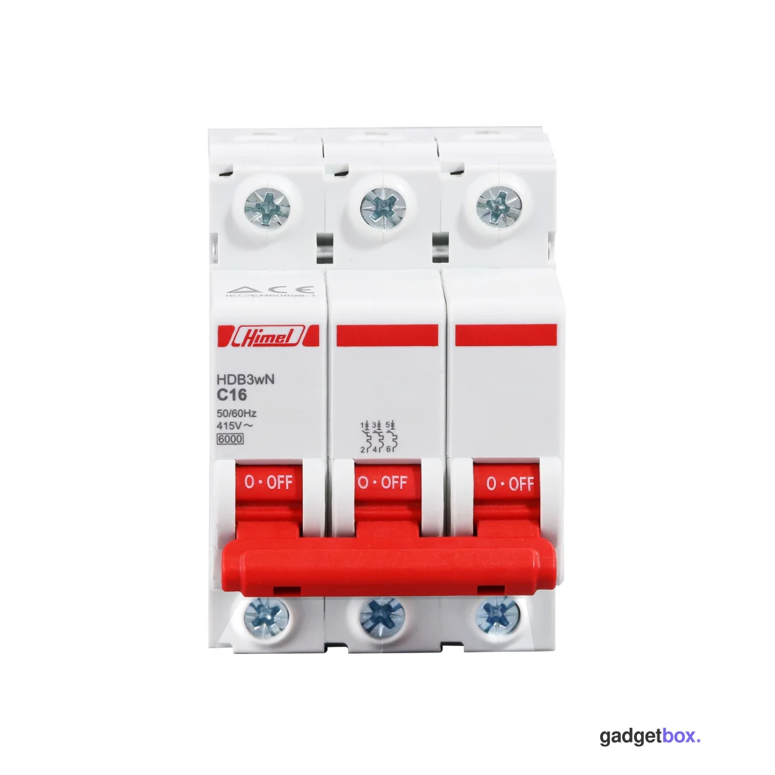 Автоматический выключатель Himel HDB3w 3Р 2А С 4,5кА
