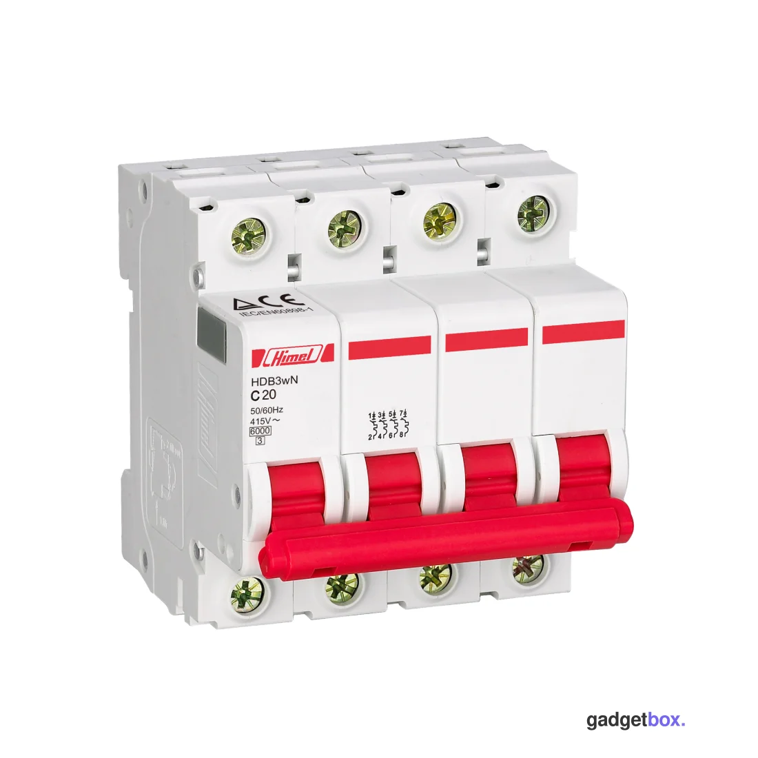 Автоматический выключатель Himel HDB3w 4Р 20А С 4,5кА
