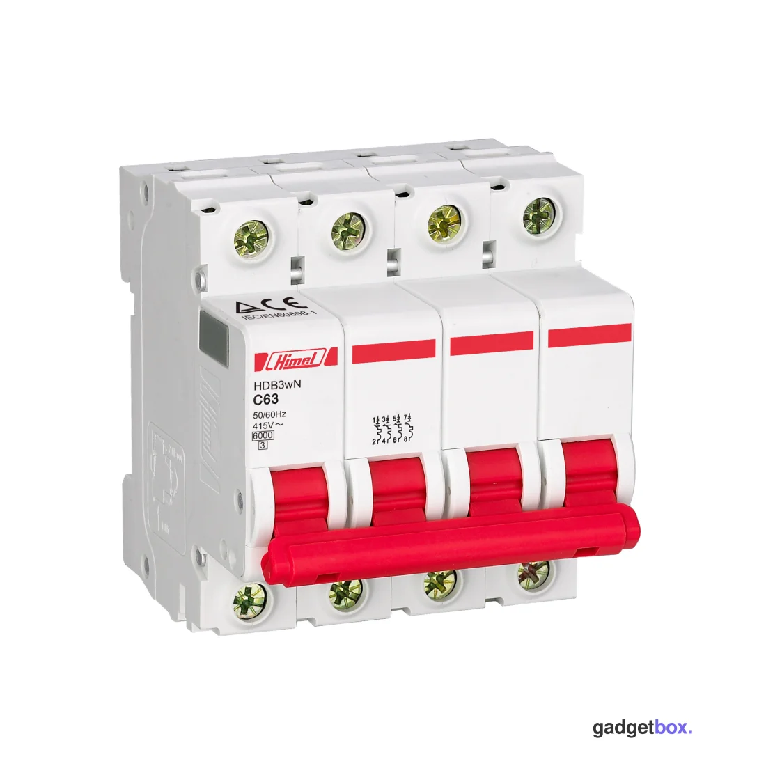 Автоматический выключатель Himel HDB3w 4Р 63А С 4,5кА