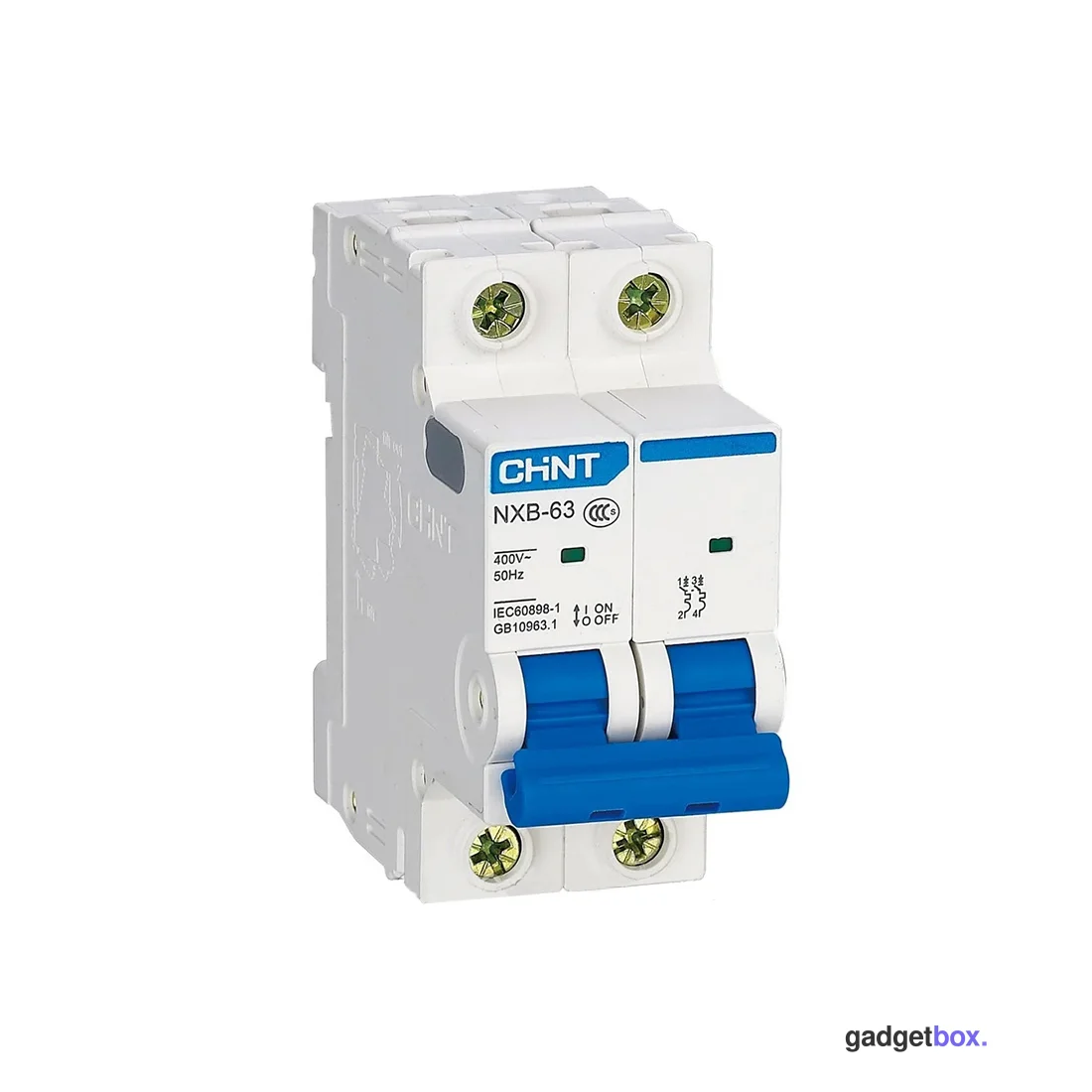 Автоматический выключатель CHINT NXB-63S 2P 2A C 4,5kA