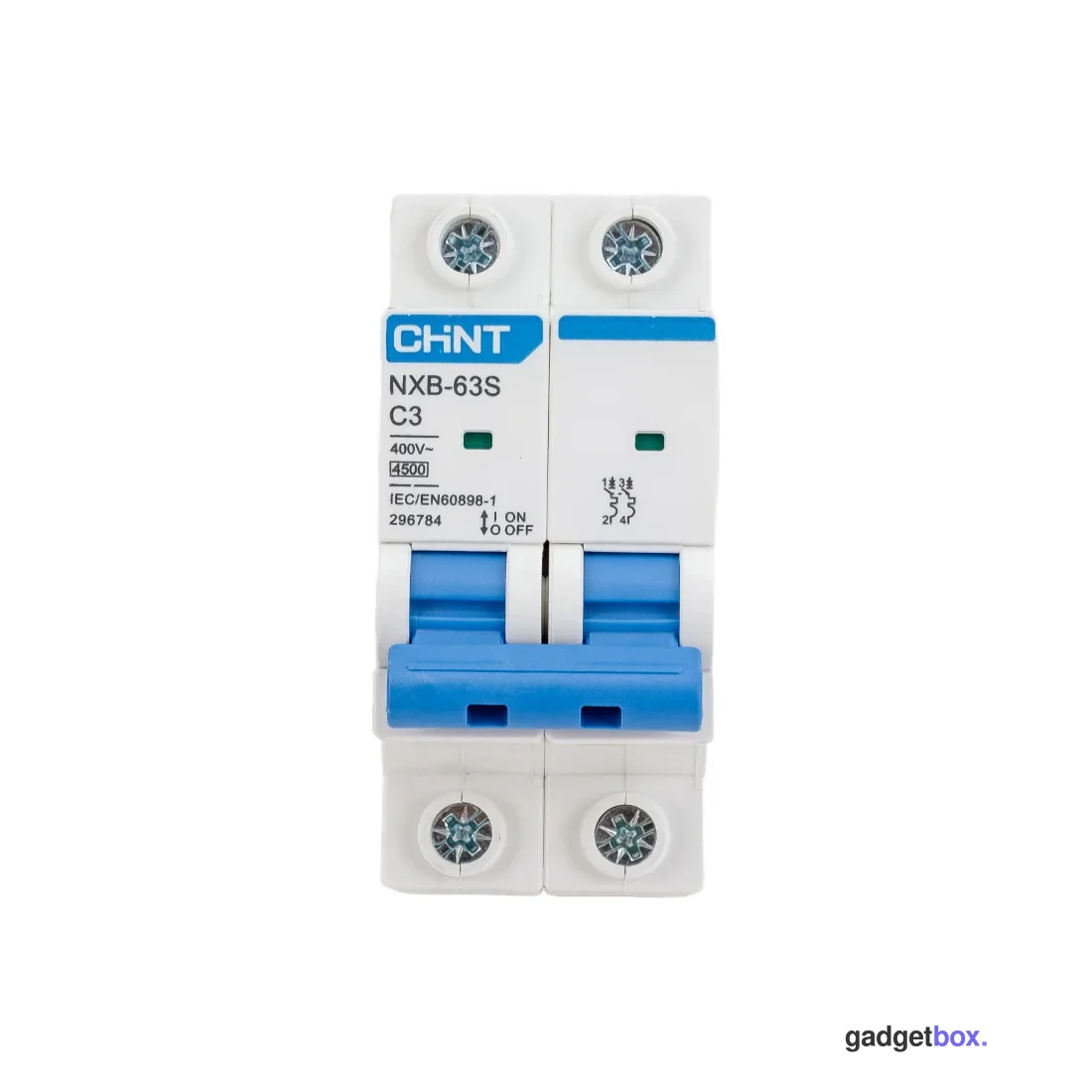 Автоматический выключатель CHINT NXB-63S 2P 3A C 4,5kA