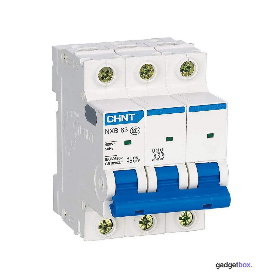 Автоматический выключатель CHINT NXB-63S 3P 4A C 4,5kA