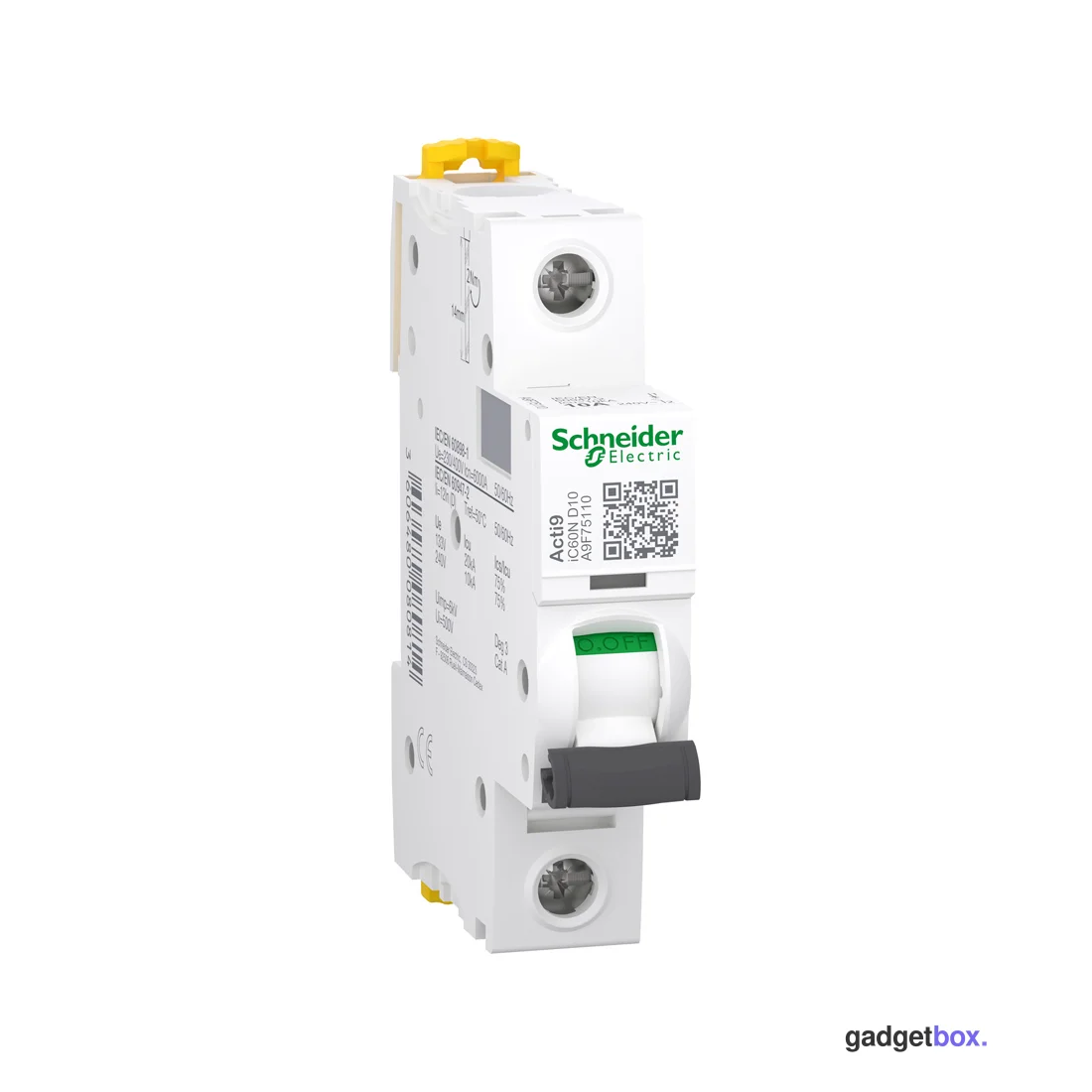 Автоматический выключатель SE A9F75110 Acti9 iC60N 1P 10А D 6 kA