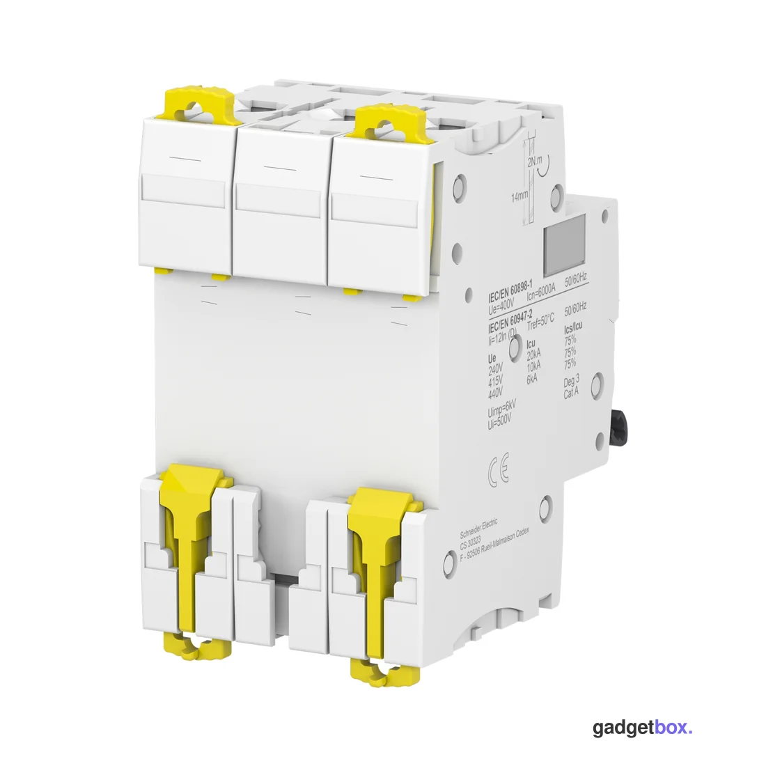 Автоматический выключатель SE A9F75306 Acti9 iC60N 3P 6А D 6 kA