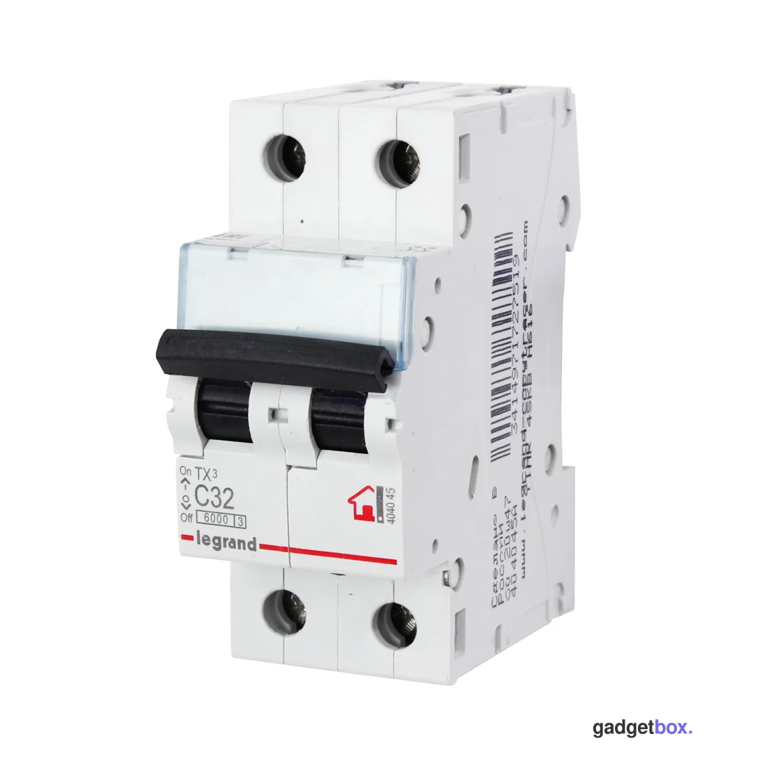 Автоматический выключатель Legrand 404045 2П C 32A TX3 6000 6kA