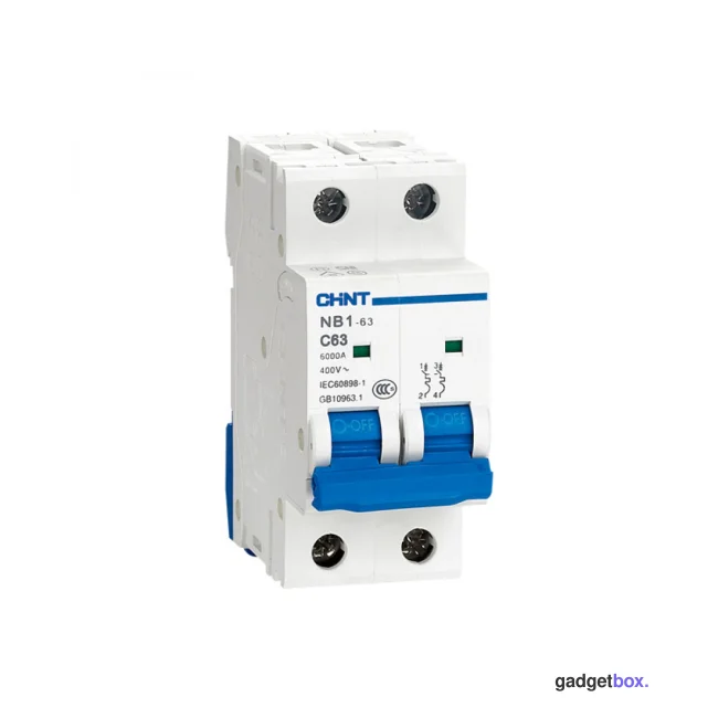 Автоматический выключатель CHINT NB1-63DC 2P 32A DC500B 6kA