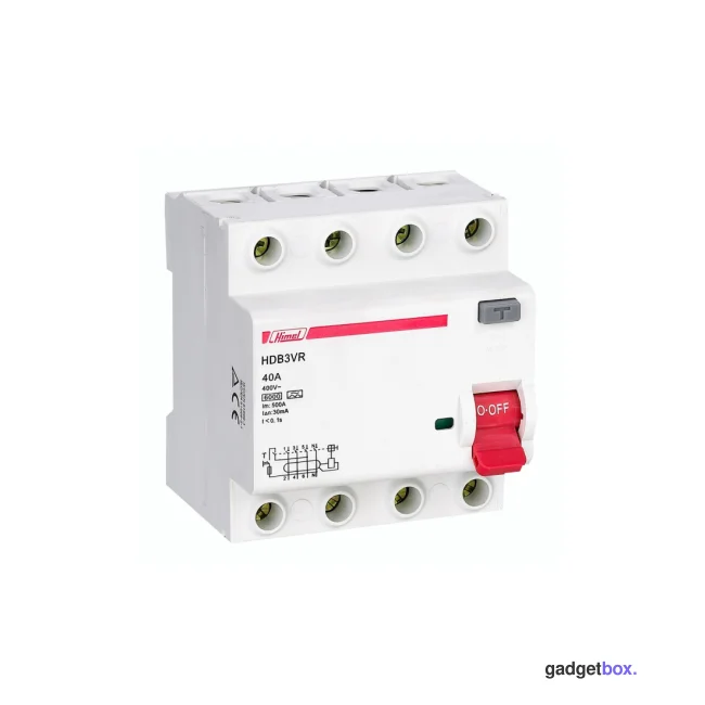 ВДТ Himel HDB3VR 4Р 40А 30мА тип AC 6кА