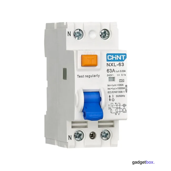 Устройство защитного отключения CHINT NXL-63 6kA 1P+N 25A 30mA AC