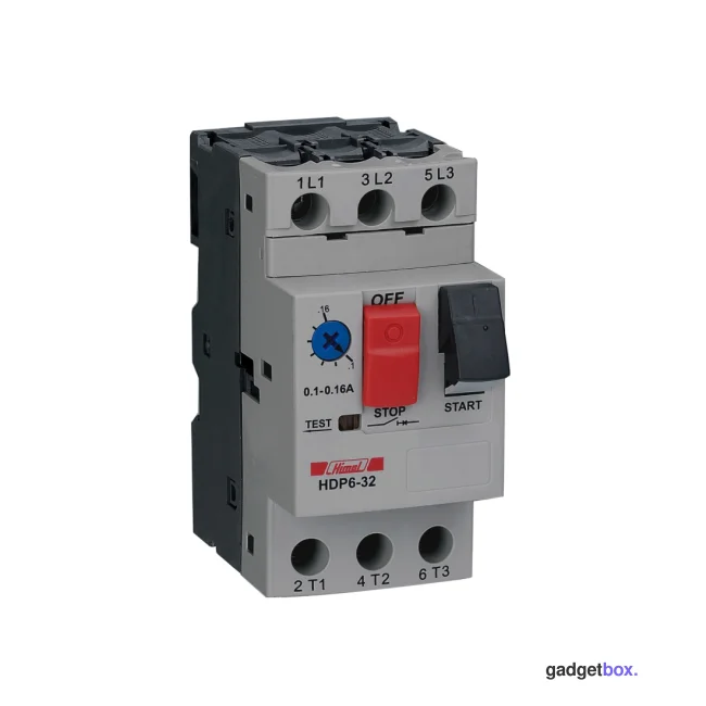 Авт. выкл. защиты двигателя Himel HDP6, 32A, 1.6..2.5 A