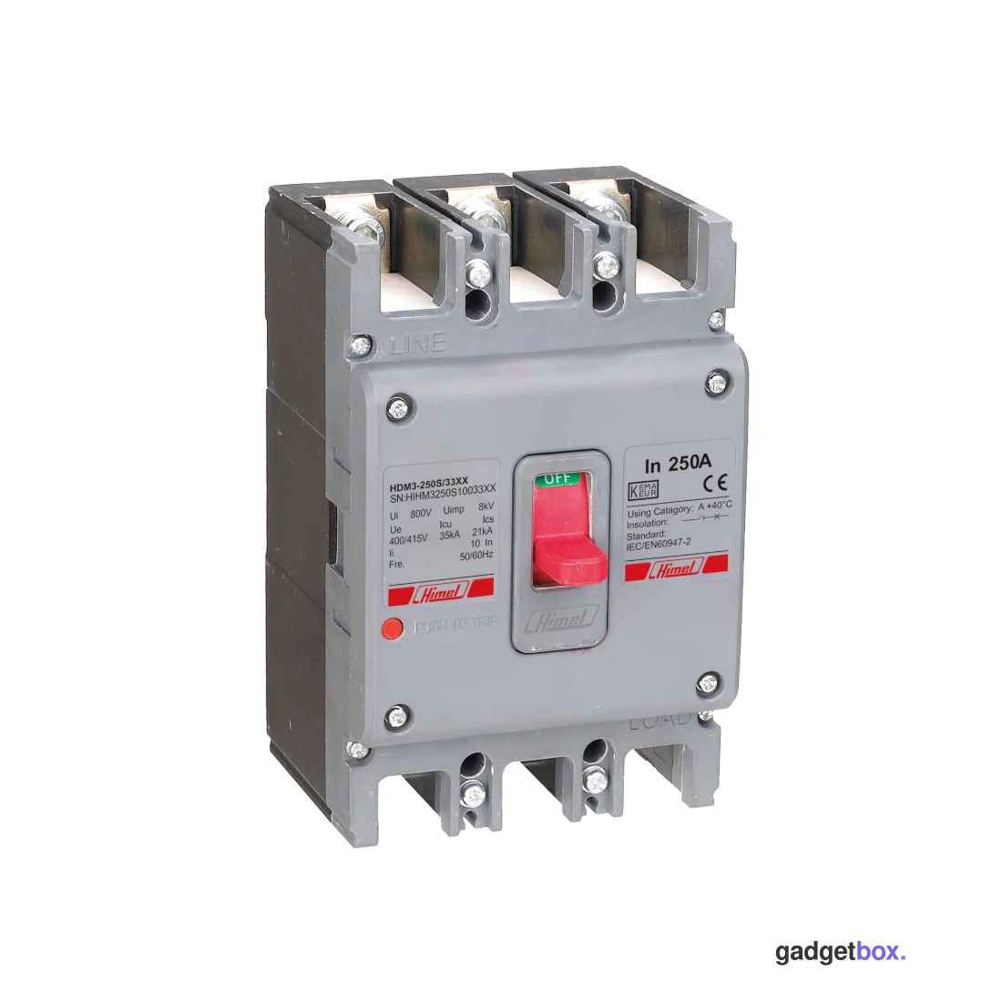 Автоматический выключатель Himel HDM3 250T/3P 250A