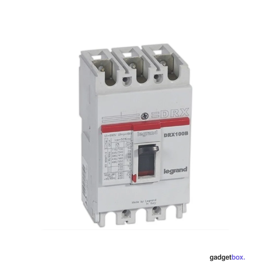 Автоматический выключатель Legrand 27255 3П 80A DRX125 10kA термомагнитный