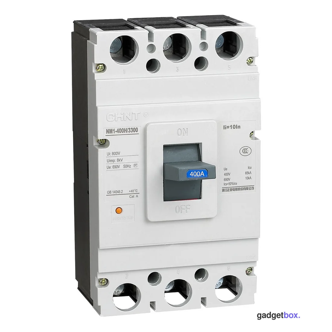Автоматический выключатель CHINT NM1-400S/3Р 400A 35кА