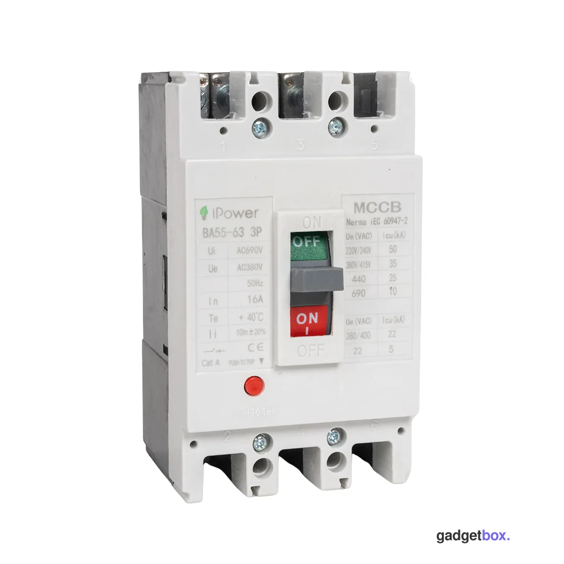 Автоматический выключатель iPower ВА55-63 3P 16A