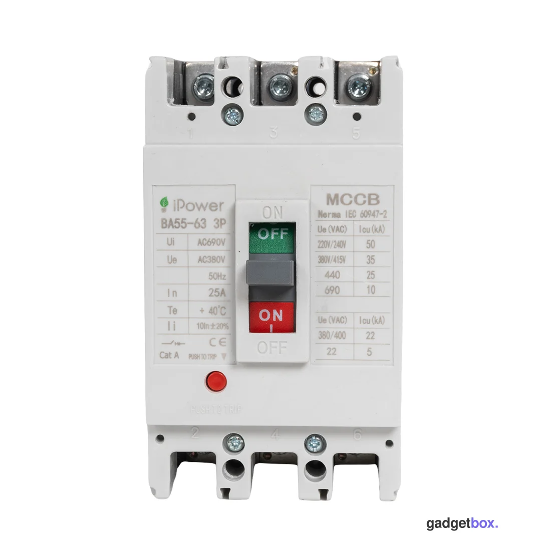 Автоматический выключатель iPower ВА55-63 3P 25A
