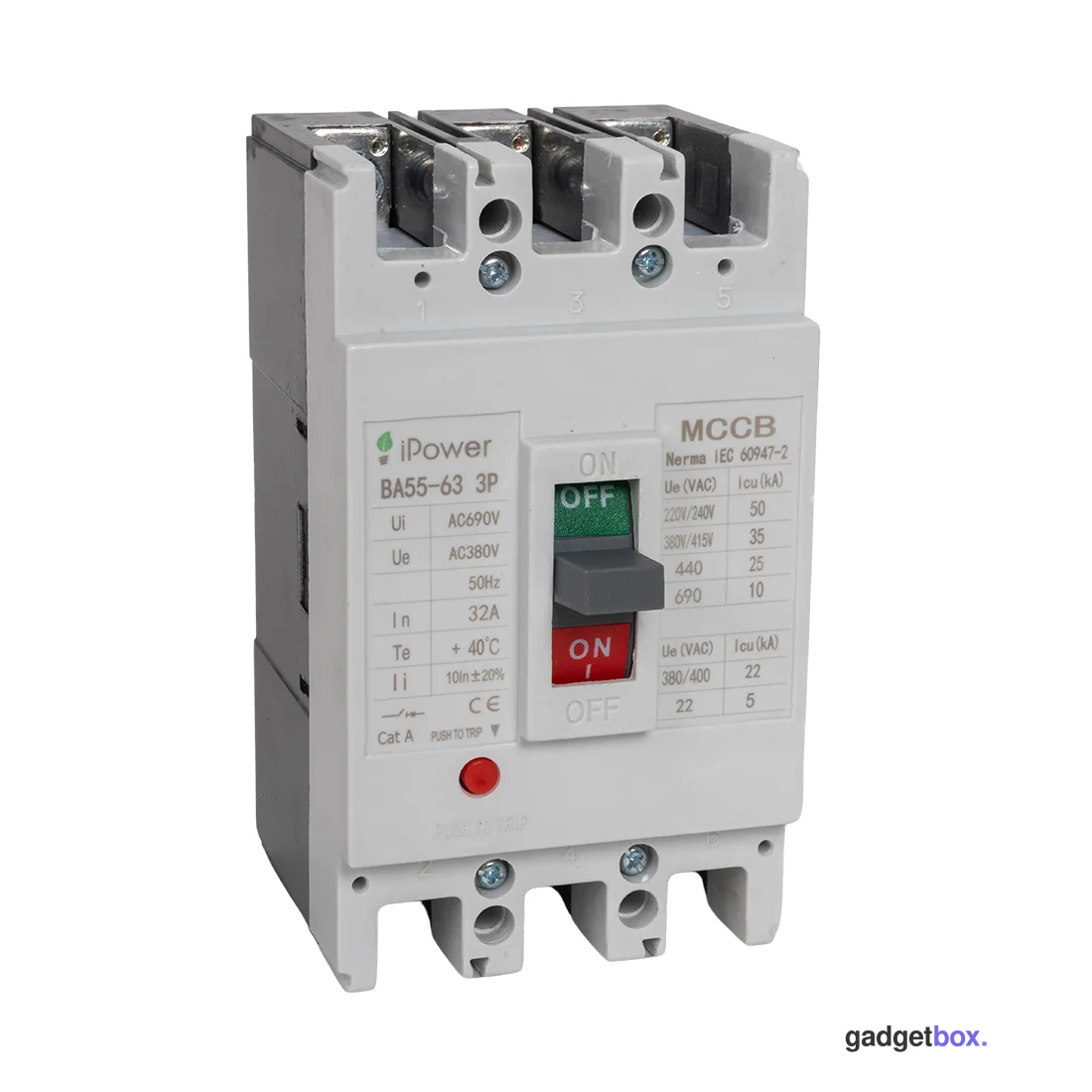 Автоматический выключатель iPower ВА55-63 3P 32A