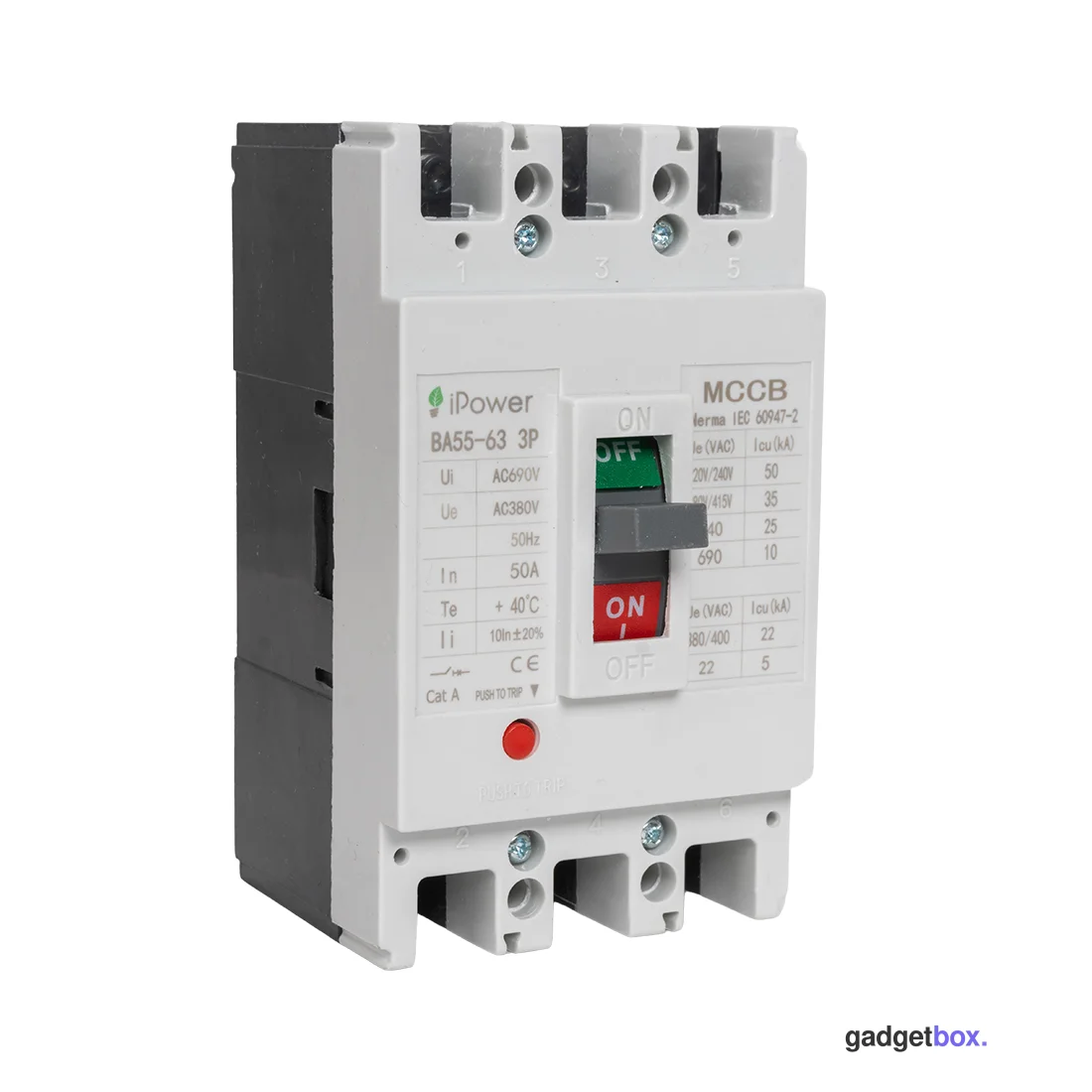Автоматический выключатель iPower ВА55-63 3P 50A