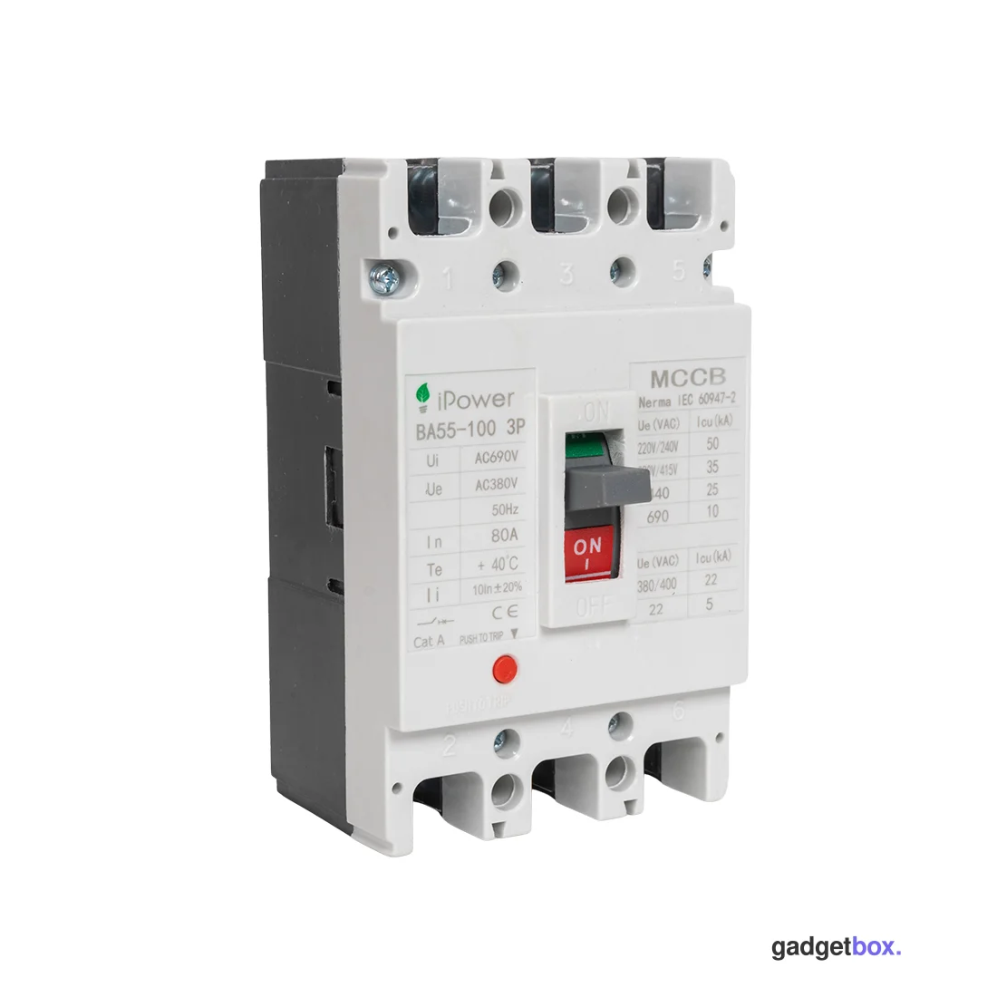 Автоматический выключатель iPower ВА55-100 3P 80A